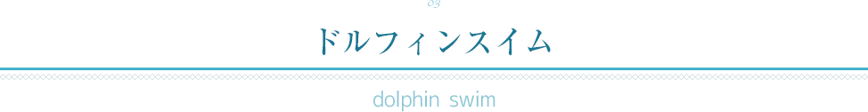 03 ドルフィンスイム dolphin swim
